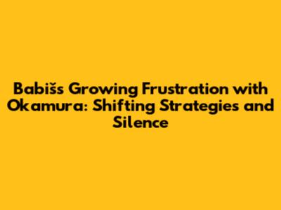 Babiš's Growing Frustration with Okamura: Shifting Strategies and Silence