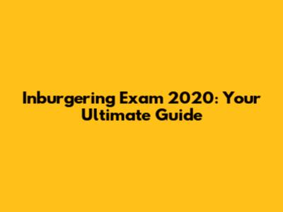 Inburgering Exam 2020: Your Ultimate Guide