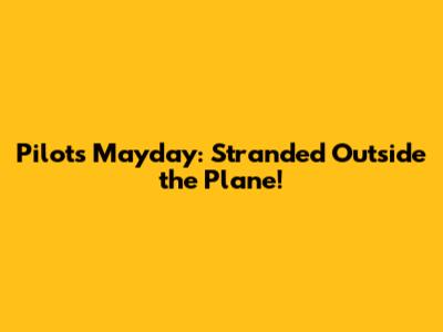 Pilot's Mayday: Stranded Outside the Plane!